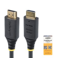 StarTech.com - HDMI2-CABLE-4K60-10F - 10ft High Speed HDMI Cable - Black