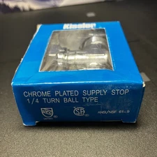 Kissler & Co, 88-9205, Chrome Angle Stop Valve, 120 psi, 31XJ70