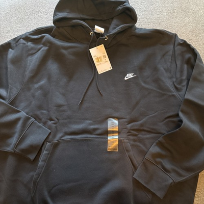 #ad Nike Sweatshirt Men 3XL XXXL Black Club Fleece Futura Pullover Hoodie Sweater $47.59