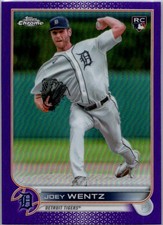 2022 Topps Chrome Update #USC13 Joey Wentz Purple Refractor