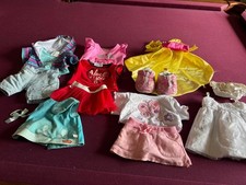 Build a Bear Girl Clothes Lot Hoodie Pants Tops Skirt Cape Gown Shoes Panty  