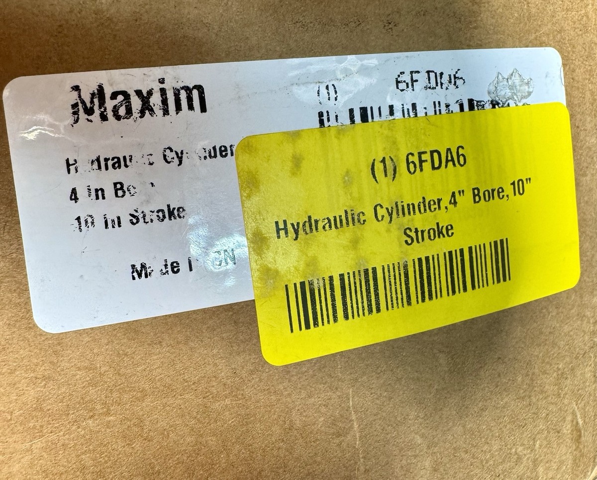 Maxim Double Acting Tie Rod Hydraulic Cylinder 4 Bore Dia