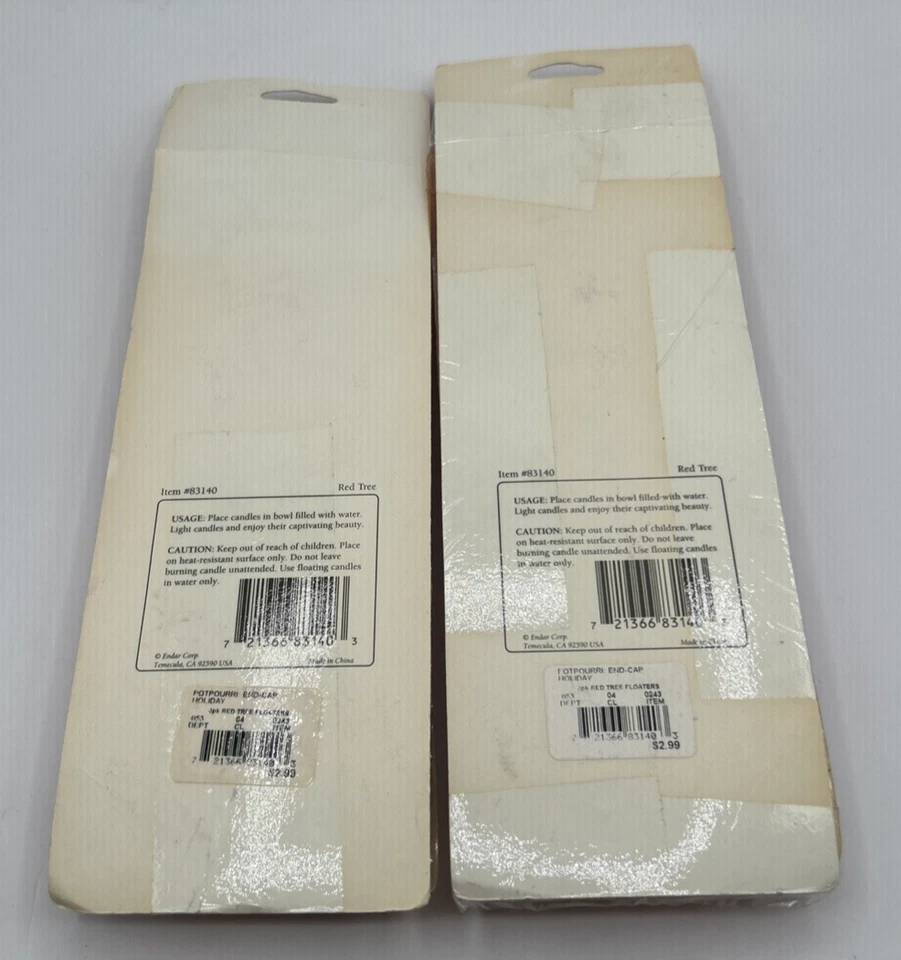 Velas flotantes navideñas rojo árbol de Navidad hogar para las fiestas lote 2 - 3 paquetes Foto 2 de 4