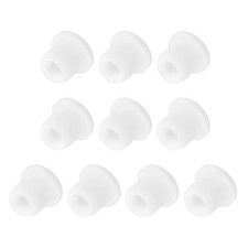 10PCS Silicone Plugs 2/5" Salt Shakers Hollow Stopper for Bottle White