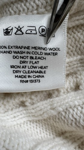 SATURDAYS NEW YORK CITY Men’s Medium Fisherman Crew 100% Merino Wool Sweater - Picture 14 of 14