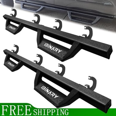 For 2019-2026 Silverado/Sierra 1500 Crew Cab Running Boards Rail Side Step