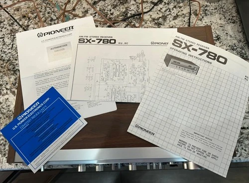 Vintage Pioneer SX-780 Receiver w/ manual and schematic MUST SEE THIS ONE