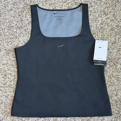 Nike HQ8082 Women's Form Tank Top Shirt Stealth Evaporation Tight
