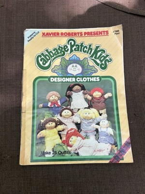Cabbage Patch Kids DESIGNER Clothes Pattern Book Xavier Roberts 1984 Plaid 7686