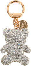 Cute Rhinestone Bear Keychain Sparkly Crystal Bear Charm Key Ring for Backpack