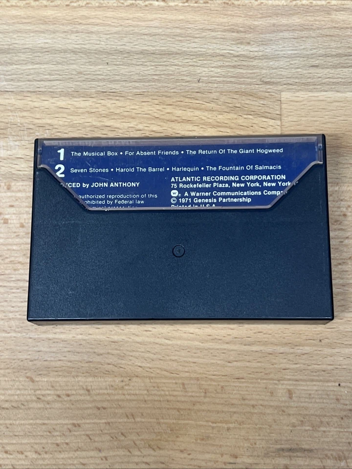 Vintage 1971 Genesis Nursery Cryme Cassette Atlantic Recording Corporation Works - Image 2 of 4