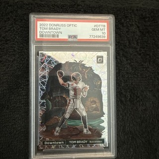2022 Panini Donruss Optic Downtown Tom Brady PSA 10