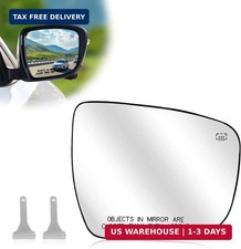 Passenger Right Side Heated Mirror Glass Replacement for 2014-2020 Rogue, 2015-2