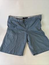 Tommy Hilfiger Men's Size 32 Chino Shorts Classic Fit Light Blue 100 Cotton