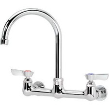 Krowne 12-802L - Commercial Series 8"" Center Wall Mount Faucet 8-1/2""