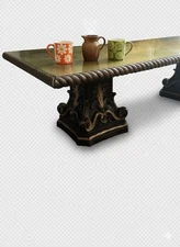 VTG 60s Eglomise Neoclassical Classic Italian Style Coffee Table Baroque Rococo