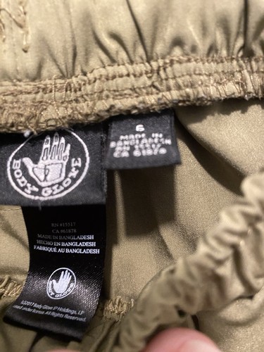 BODY GLOVE Boy's “Drawstring Waist Jogger Pants” Size 6 Olive/Black Logo EUC - Picture 3 of 7