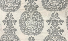 POTTERY BARN LUCIANNA MEDALLION GRAY IVORY SET OF 2 EURO PILLOW SHAMS