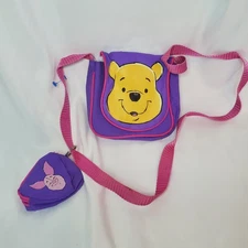 Disney Winnie the Pooh Girl's Vintage Kids Purse, Handbag With Piglet Coin Purse
