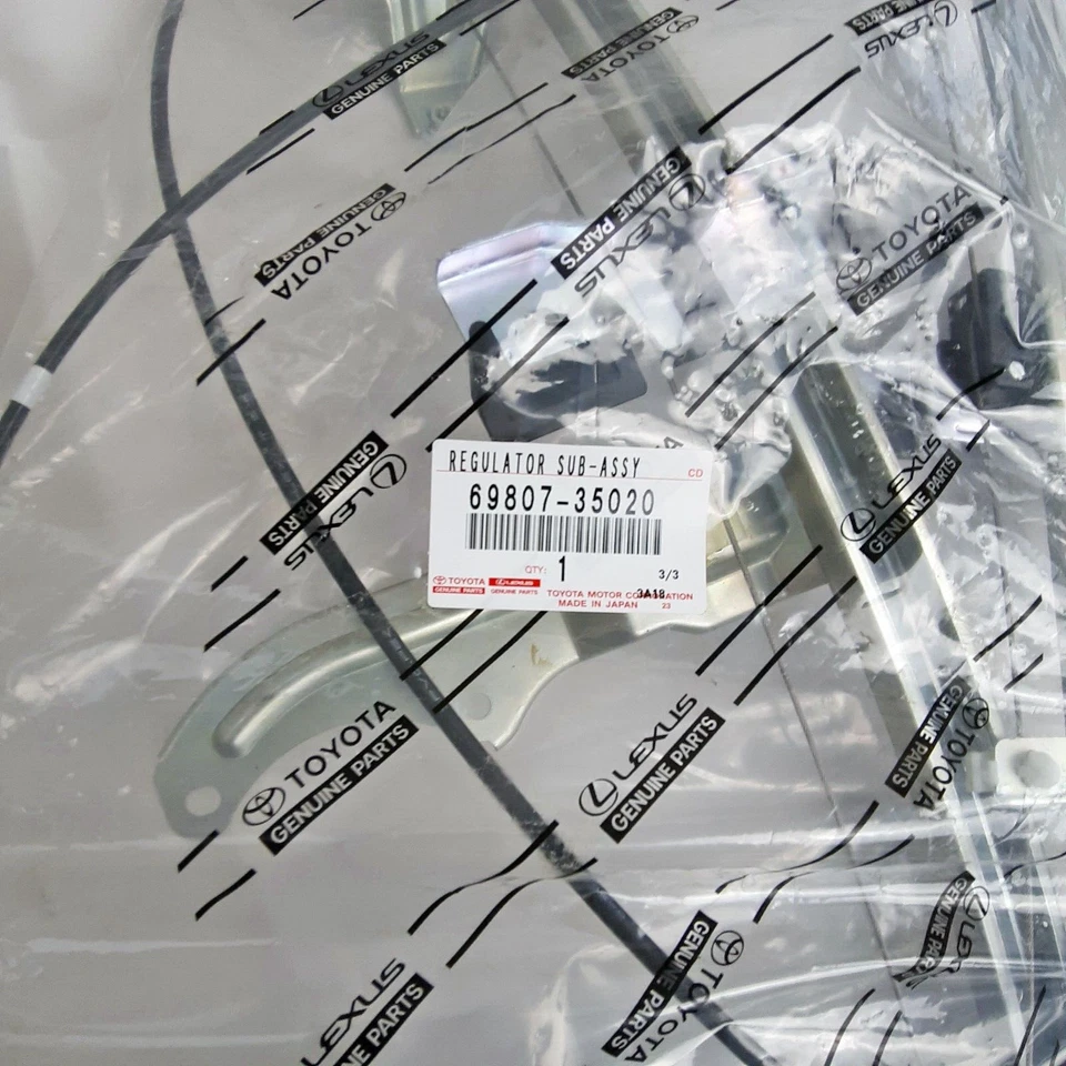 Regulador de ventana eléctrica puerta trasera genuino Toyota 4Runner 2003-2009 69807-35020 Foto 2 de 4