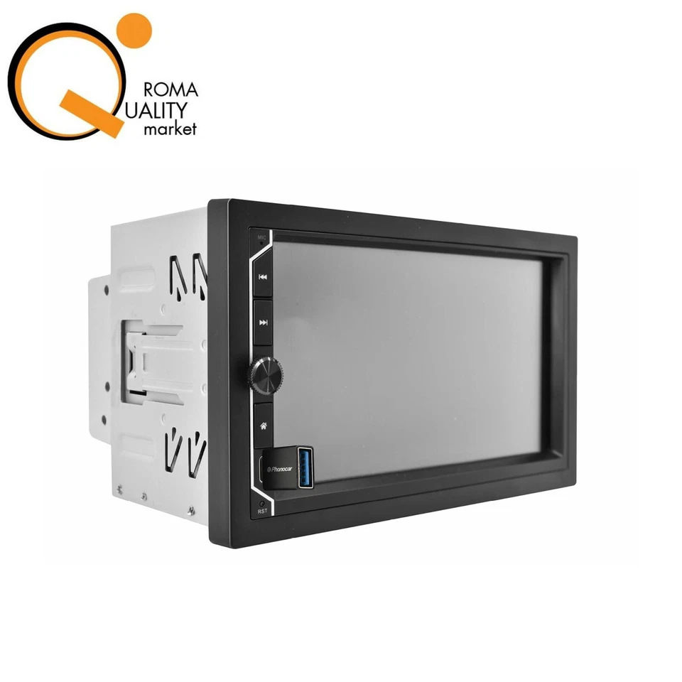 Phonocar VM 018 Monitor 7" 2 DIN Autoradio Android Apple WiFi DAB+ Antenna VM018 - Immagine 3 di 4