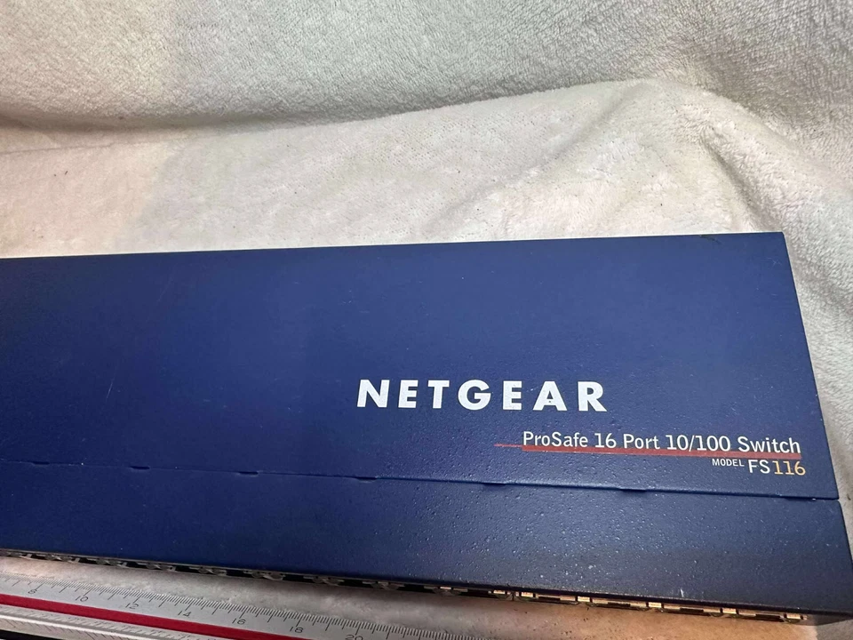 Netgear ProSafe FS116 16-Port Fast Ethernet Switch Hub – Metal Case – Pre-Owned - Image 2 of 4