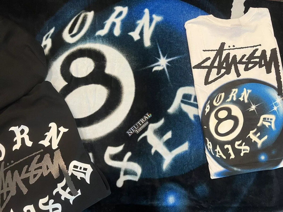 Stussy & Born x Raised 8 Ball Tee Shirt Sizes Medium / Large