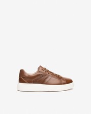 MENS SNEAKERS LEATHER NEROGIARDINI E500700U NEW COLLECTION MADE IN ITALY ONLY 42