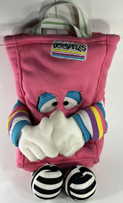 Vintage Dooffles Bag Plush Toy Pink Tote Imagination Factory 1988