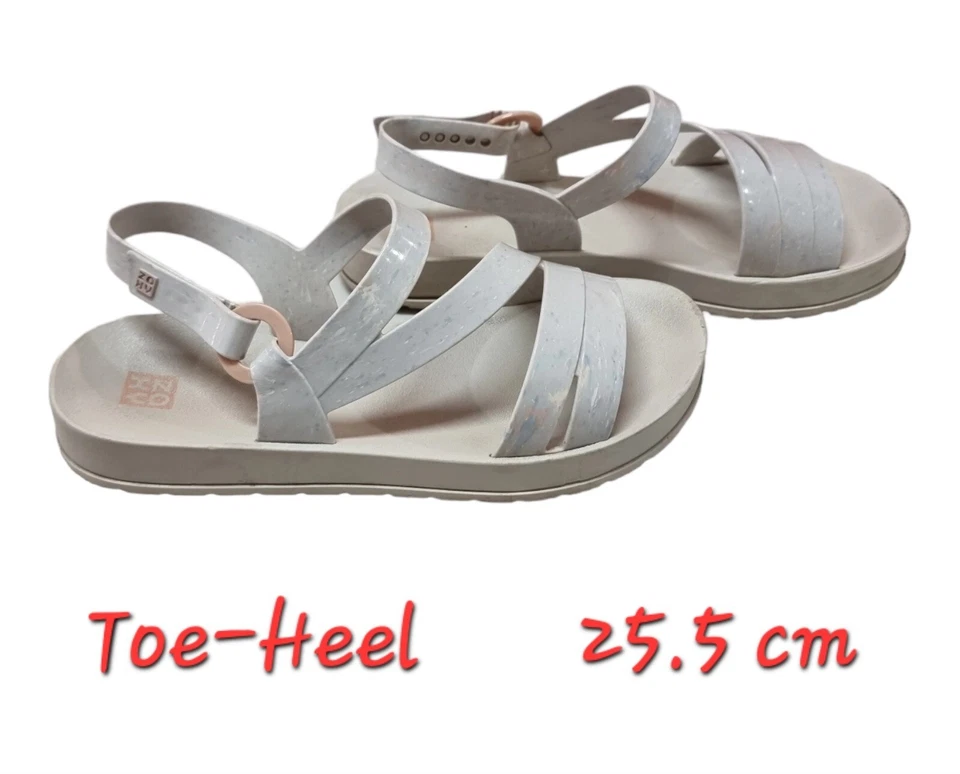 ZAXY Grendene Flats Womens Sandals Beige Slide Shoes Size 9 US , 40 EUR - Image 3 of 4