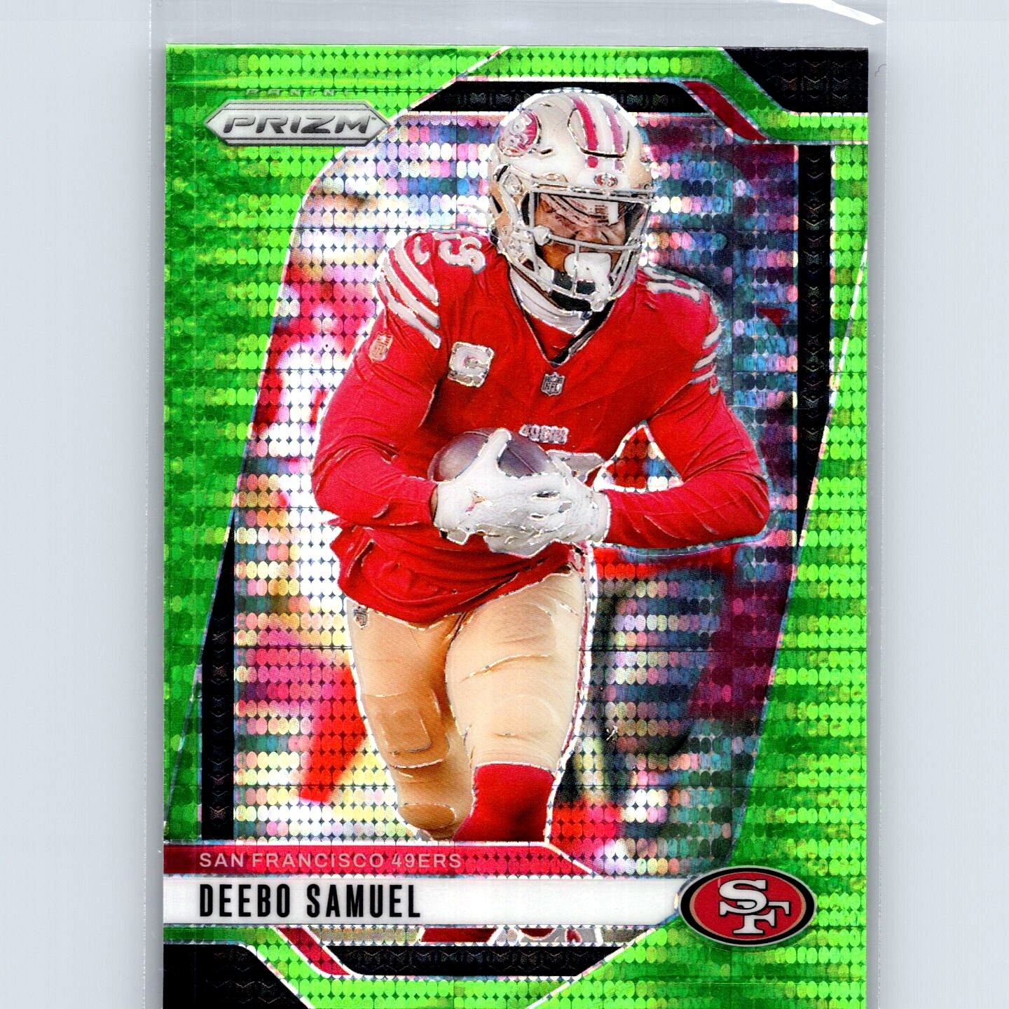 2024 Panini Prizm Deebo Samuel #252 Neon Green Pulsar San Francisco 49ers