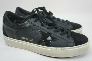 golden goose black platform sneakers