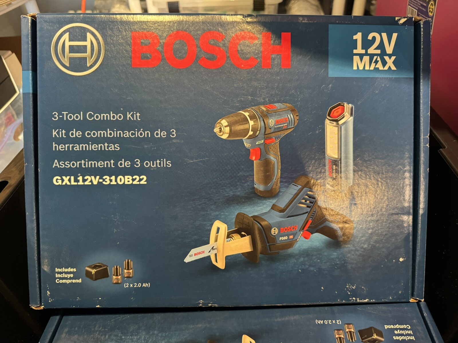 Bosch 12V PS31 PS60 GLI12V300 GXL12V310B22 3 TOOL KIT 2 Batts & Charger NEW eBay