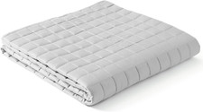 Cooling Weighted Blanket for Two, King Size 88x104 Inches, 20 lbs, Light Grey
