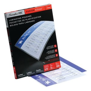 ezuse plastification pochette laminating swingline pouches lettre gbc 100pk 3mil appuyer dplacer restockit