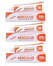  Pack of 3 SBL Homeopathic Aesculus Ointment 25gm Each 