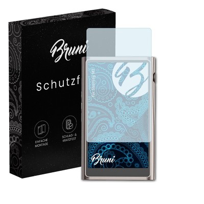 Bruni 2x Folie für Shanling M7 Schutzfolie Displayschutzfolie