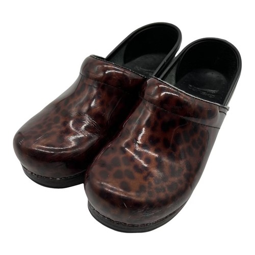 leopard nursing clogs