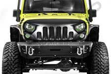 Matte Black Skull Style Front Replacement Grille fit for 07-18 Jeep Wrangler JK