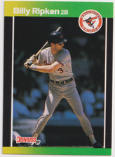 1989 Donruss Baseballs Best #318 Billy Ripken Baltimore Orioles