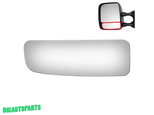 Towing Mirror Glass for 2016-2021 Nissan Titan XD Left Driver Side LH Lower 3908