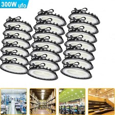 20 Pack 300W UFO Led High Bay Light Shop Industrial Commercial Factory Warehouse