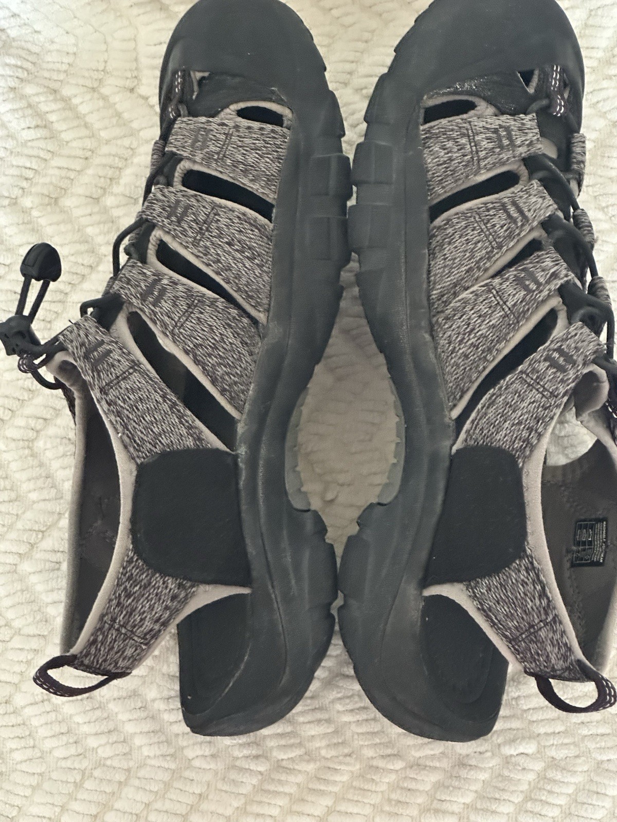 Sandali da trekking Keen Newport H2 neri grigi impermeabili da uomo taglia 10 5 BELLI