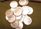 1964 Kennedy Half Dollars 90% Silver  (1 Roll) -20 coins - circulated