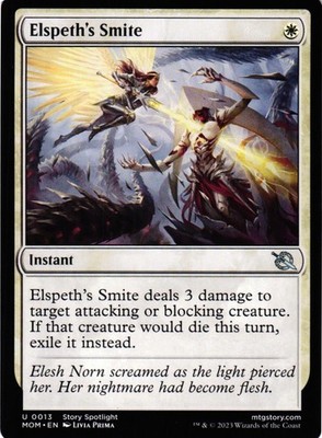 MTG TCG - Elspeth's Smite 13 March of the Machine - NM Free Shipping $5+