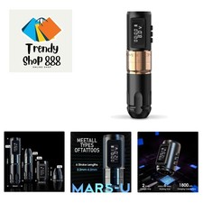 MARS-U Wireless Tattoo Machine with Adjustable Stroke - Rotary Cartridge Tatt...