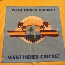West Indies Cricket Flag 22  X 22  Inches Blue Fan Flag