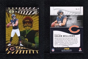 2024 Panini Illusions Trophy Collection Gold /25 Caleb Williams #13 Rookie RC