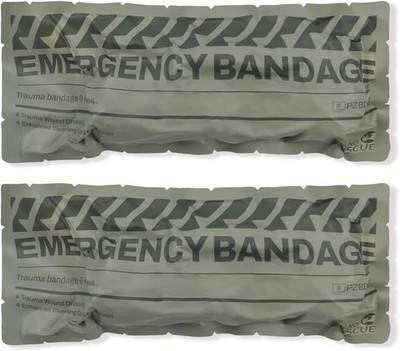 RHINO RESCUE 6'' Israeli Style Emergency Bandage, Compression Trauma Wound Dressi