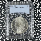 1883-CC U.S. $1 Morgan Dollar PCGS MS62 Lot#G1909 Silver! Nice UNC!